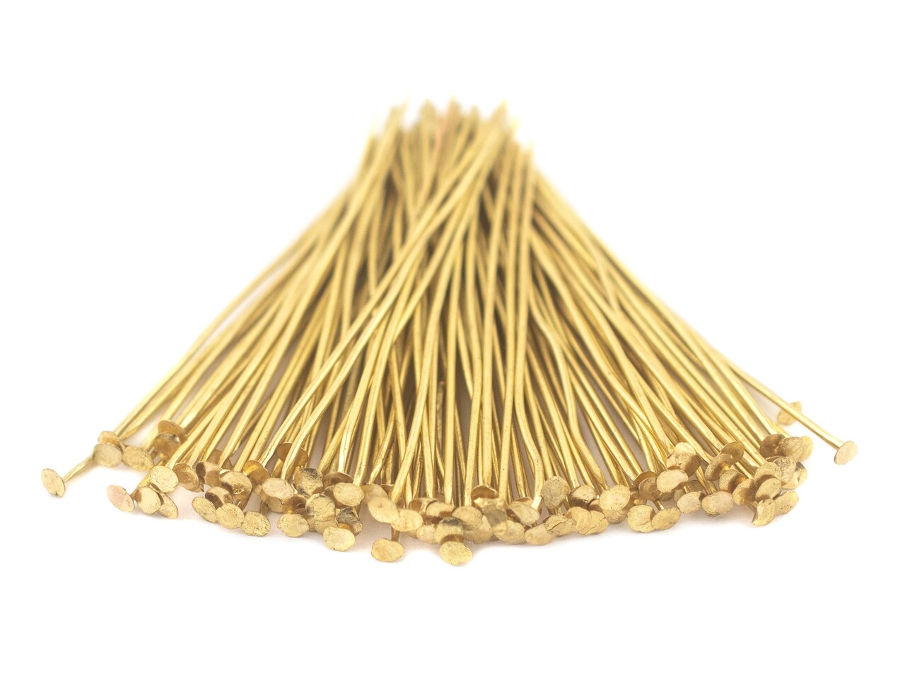 The Bead Chest Gold 21 Gauge 2 Inch Head Pins (Approx 100 pieces)